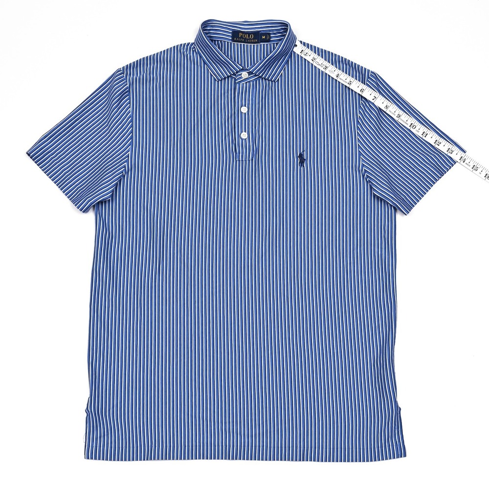 Polo Ralph Lauren Golf‎ Polo Shirt Men's Vertical Stripes Preppy Pony S/S Medium - Picture 4 of 8